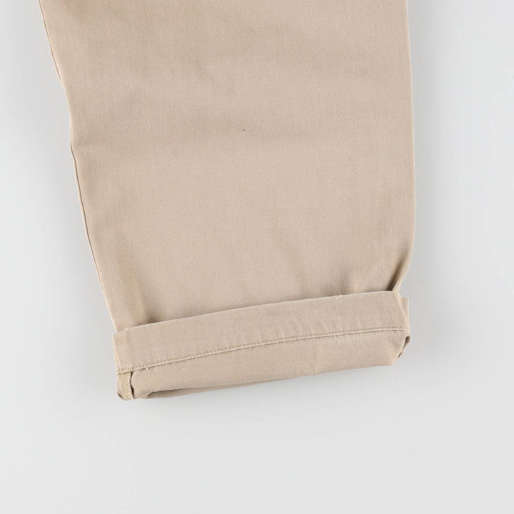 Ralph Lauren POLO by Ralph Lauren ANDREW PANT Two-pleat chino pants for men, equivalent to W33 cotton Beige type Vintage Second Hand