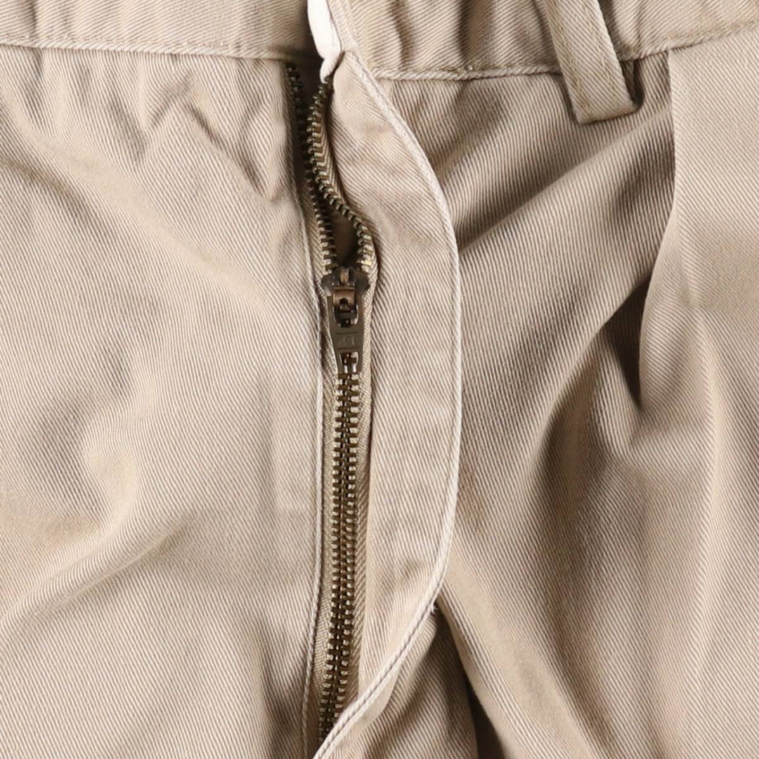 Ralph Lauren POLO by Ralph Lauren ANDREW PANT Two-pleat chino pants for men, equivalent to W33 cotton Beige type Vintage Second Hand