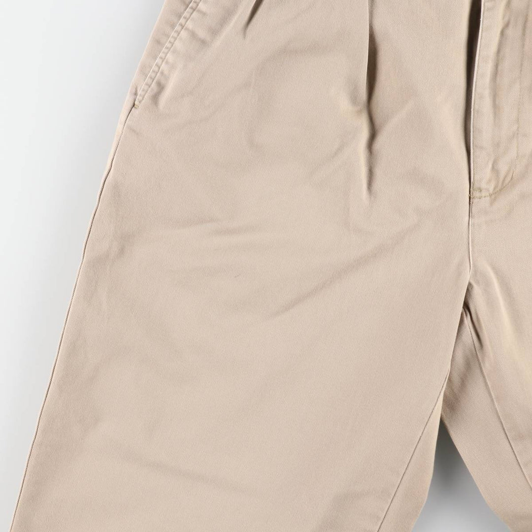 Ralph Lauren POLO by Ralph Lauren ANDREW PANT Two-pleat chino pants for men, equivalent to W33 cotton Beige type Vintage Second Hand