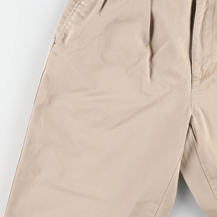 Ralph Lauren POLO by Ralph Lauren ANDREW PANT Two-pleat chino pants for men, equivalent to W33 cotton Beige type Vintage Second Hand