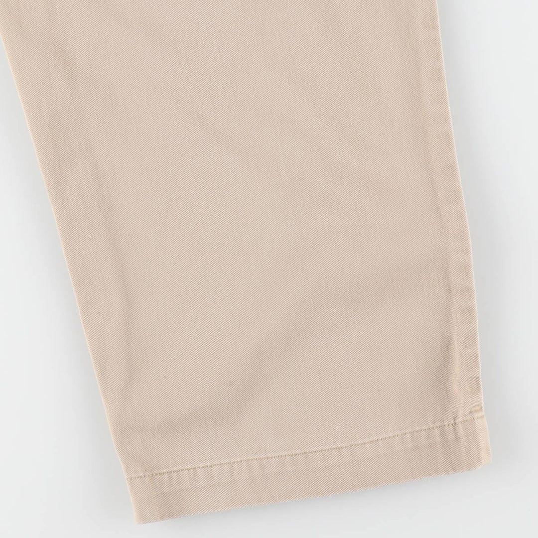Ralph Lauren POLO by Ralph Lauren ANDREW PANT Two-pleat chino pants for men, equivalent to W33 cotton Beige type Vintage Second Hand