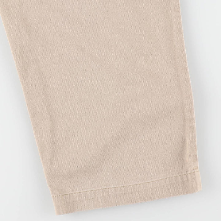 Ralph Lauren POLO by Ralph Lauren ANDREW PANT Two-pleat chino pants for men, equivalent to W33 cotton Beige type Vintage Second Hand