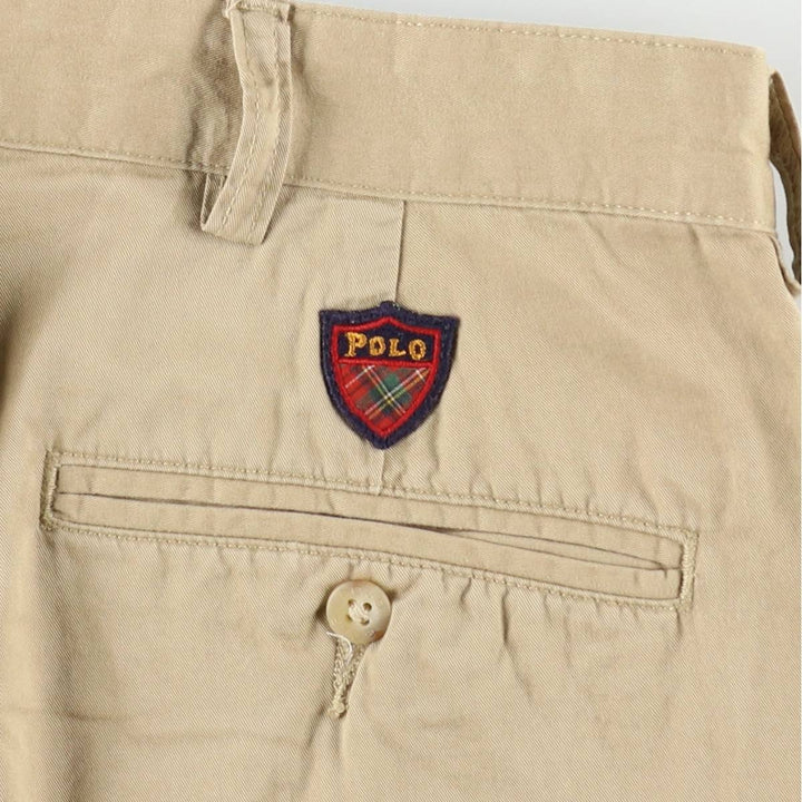 Ralph Lauren POLO GOLF two-pleat chino pants, men's size W35 (approx.) cotton Beige type Vintage Second Hand