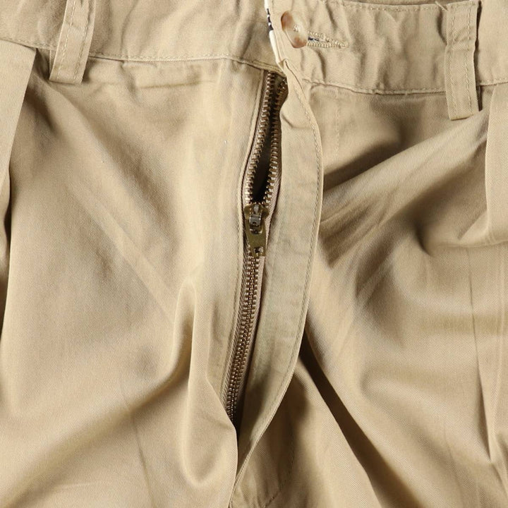 Ralph Lauren POLO GOLF two-pleat chino pants, men's size W35 (approx.) cotton Beige type Vintage Second Hand