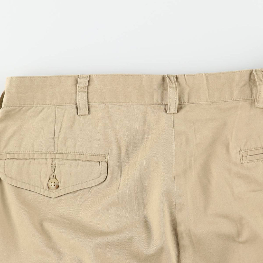 Ralph Lauren POLO GOLF two-pleat chino pants, men's size W35 (approx.) cotton Beige type Vintage Second Hand