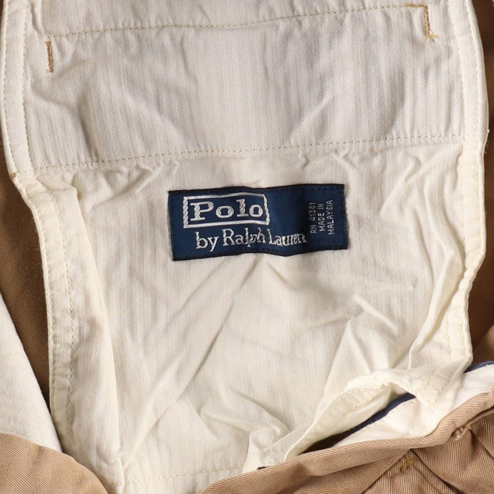 Ralph Lauren POLO by Ralph Lauren Chino Pants Men's W32 equivalent cotton brown type Vintage Second Hand