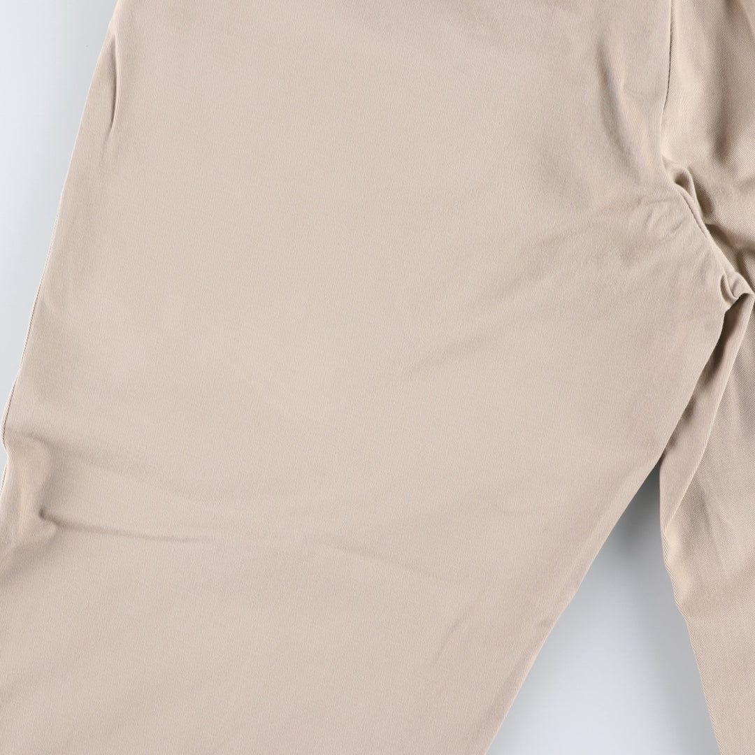 Ralph Lauren POLO by Ralph Lauren HAMMOND PANT, two-pleat chino pants, men's, w34 equivalent cotton Beige type Vintage Second Hand