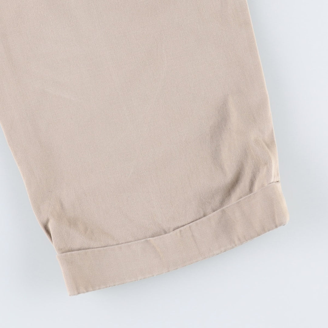 Ralph Lauren POLO by Ralph Lauren HAMMOND PANT, two-pleat chino pants, men's, w34 equivalent cotton Beige type Vintage Second Hand