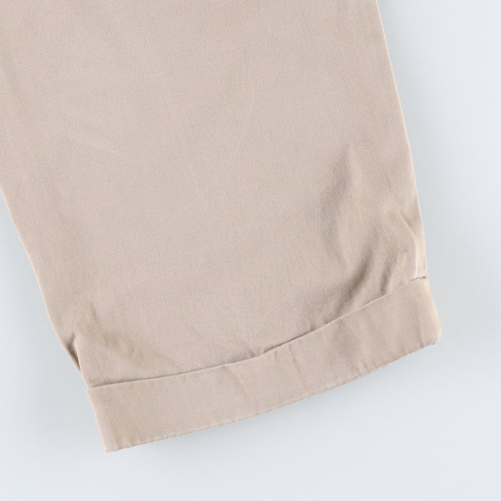 Ralph Lauren POLO by Ralph Lauren HAMMOND PANT, two-pleat chino pants, men's, w34 equivalent cotton Beige type Vintage Second Hand