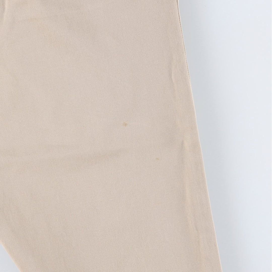 Ralph Lauren POLO by Ralph Lauren ETHAN PANT Two-pleat chino pants for men, size W34 cotton Beige type Vintage Second Hand