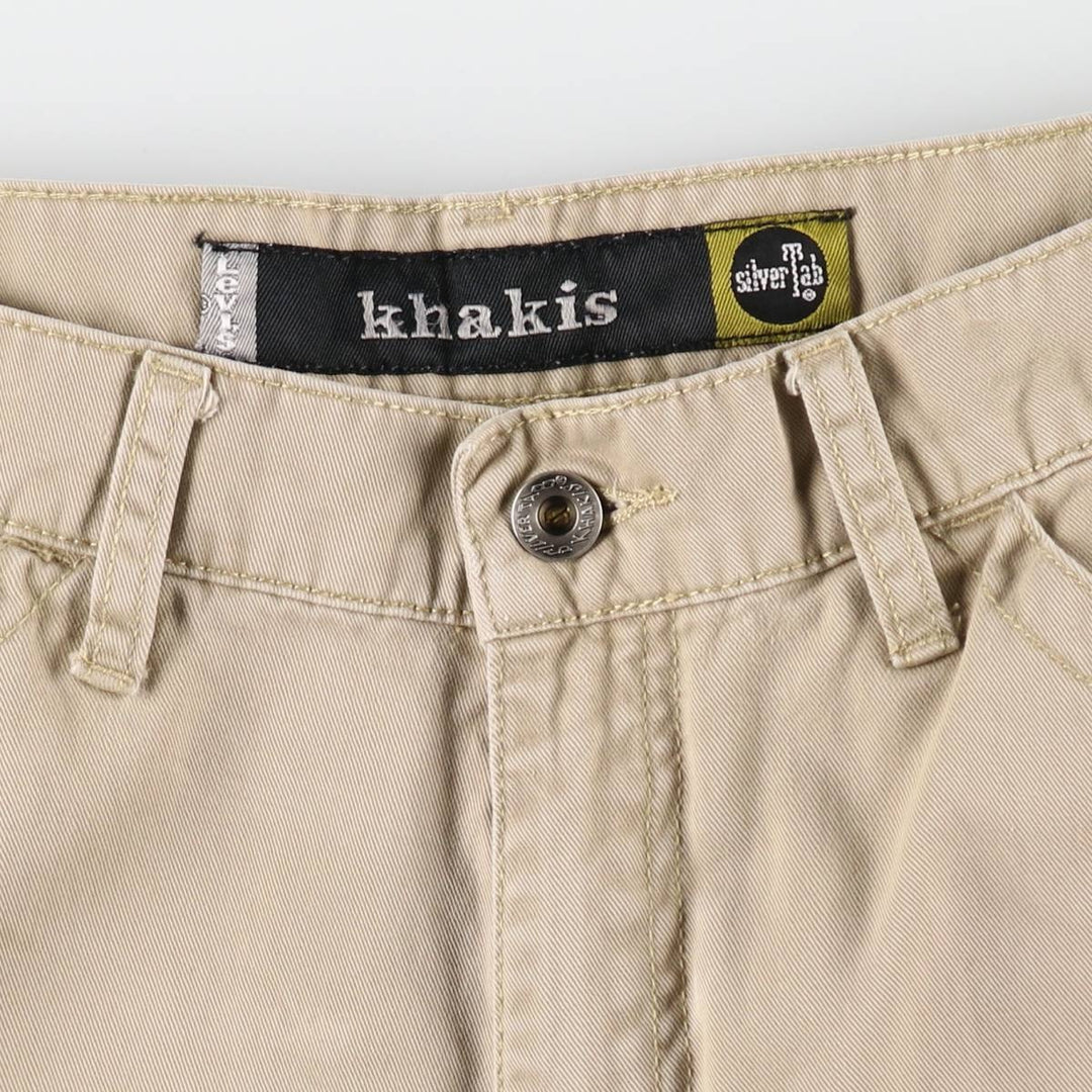 2000'S Levi's Silver Tab Khakis Chino Pants Painter Pants Men's W32 (approx.) cotton Khaki type Vintage Second Hand