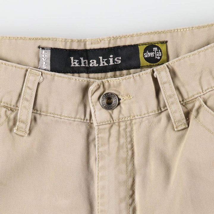 2000'S Levi's Silver Tab Khakis Chino Pants Painter Pants Men's W32 (approx.) cotton Khaki type Vintage Second Hand
