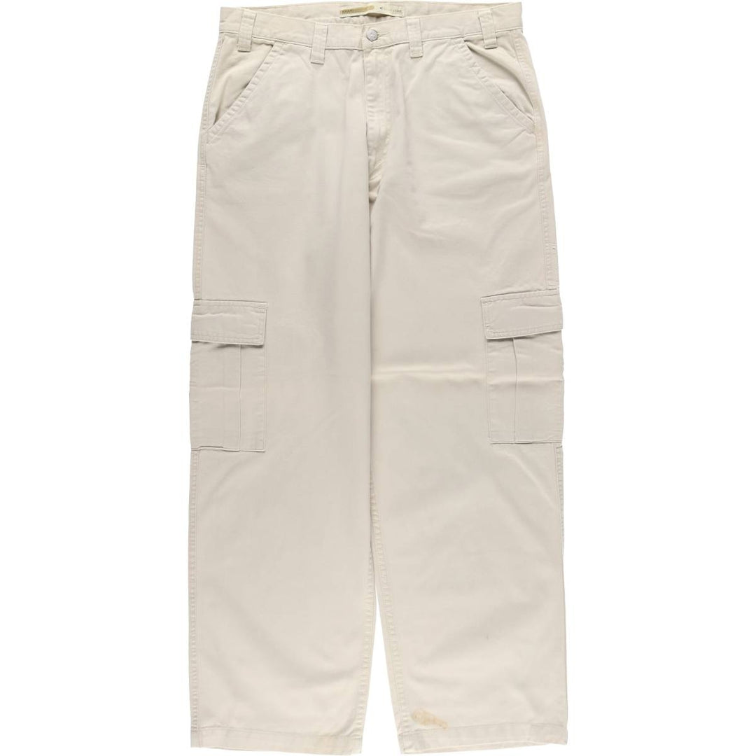 2000'S Levi's Silver Tab Khaki Chino Cargo Pants, Men's Size W37 (approx.) cotton Beige type Vintage Second Hand