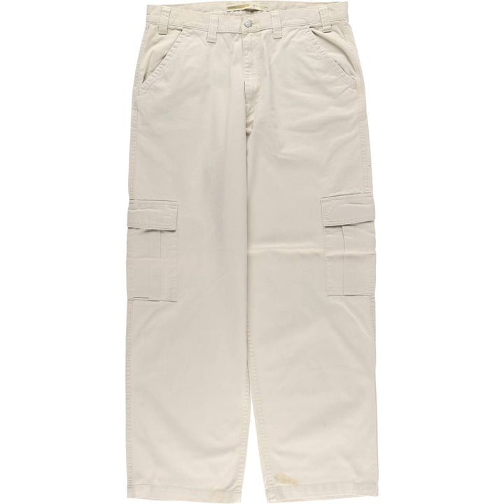 2000'S Levi's Silver Tab Khaki Chino Cargo Pants, Men's Size W37 (approx.) cotton Beige type Vintage Second Hand