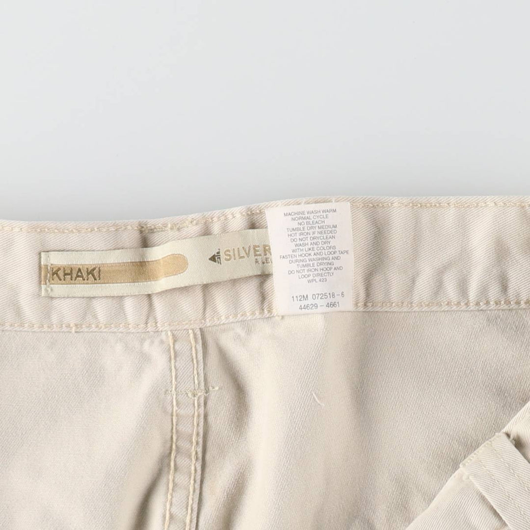 2000'S Levi's Silver Tab Khaki Chino Cargo Pants, Men's Size W37 (approx.) cotton Beige type Vintage Second Hand