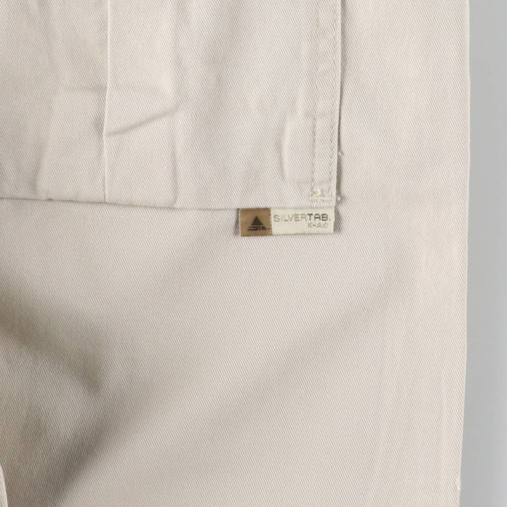 2000'S Levi's Silver Tab Khaki Chino Cargo Pants, Men's Size W37 (approx.) cotton Beige type Vintage Second Hand