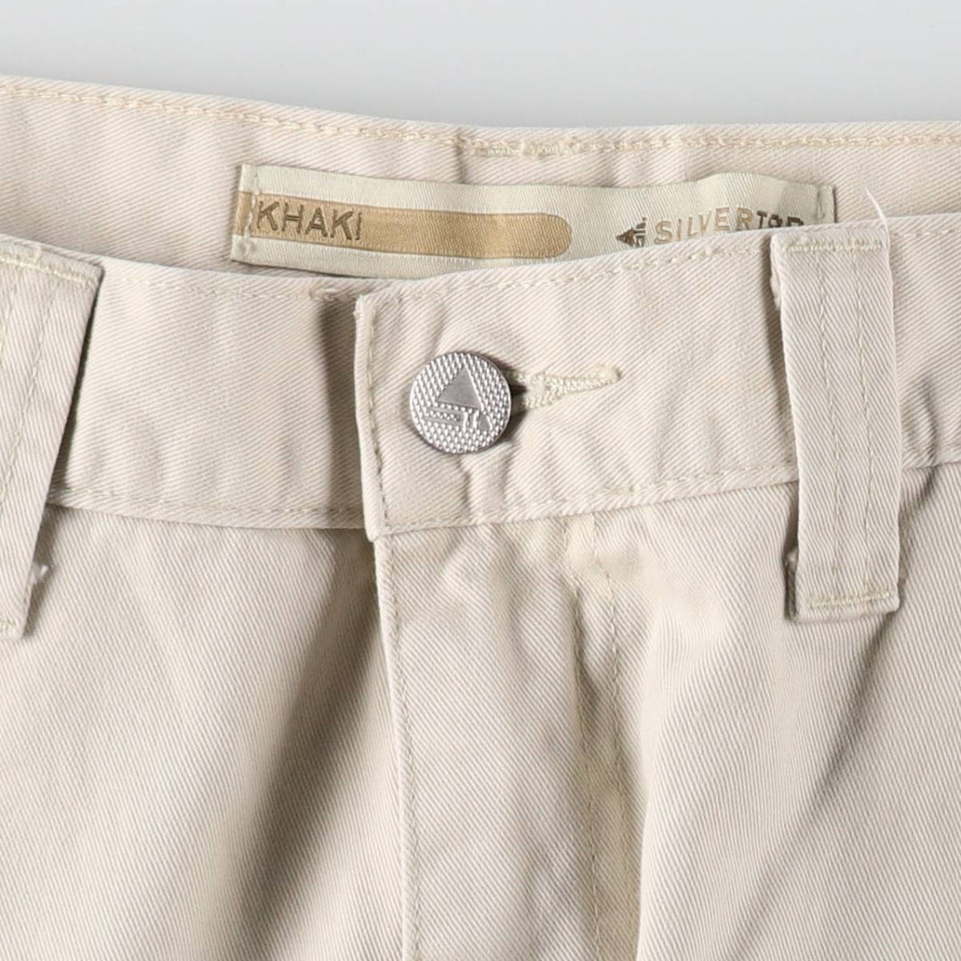 2000'S Levi's Silver Tab Khaki Chino Cargo Pants, Men's Size W37 (approx.) cotton Beige type Vintage Second Hand