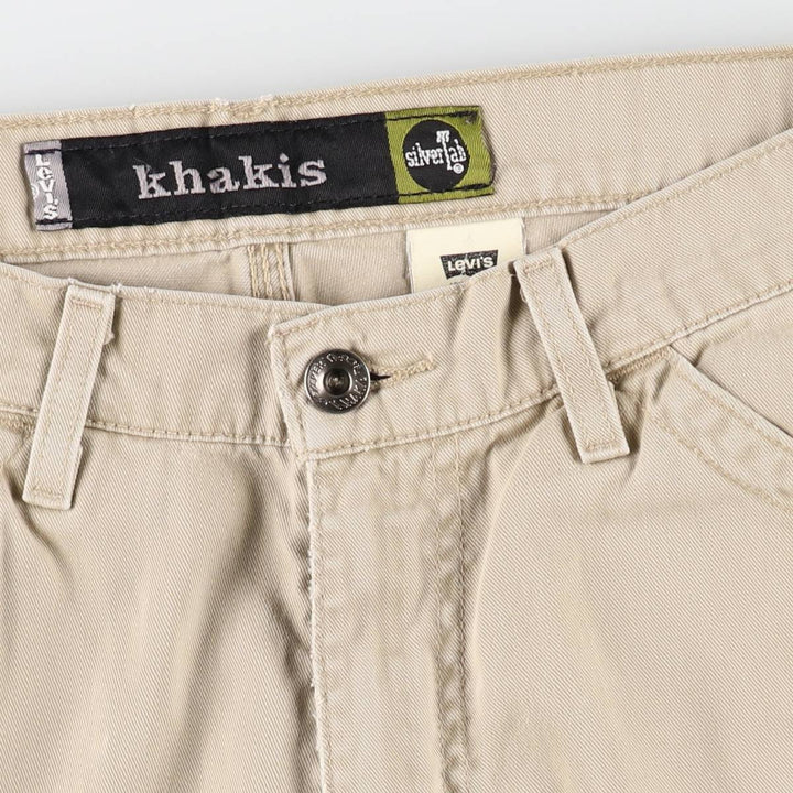 90'S Levi's Silver Tab Khakis Chino Pants Painter Pants Men's W30 (approx.) cotton Beige type Vintage Second Hand