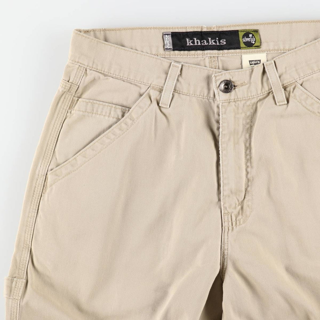 90'S Levi's Silver Tab Khakis Chino Pants Painter Pants Men's W30 (approx.) cotton Beige type Vintage Second Hand