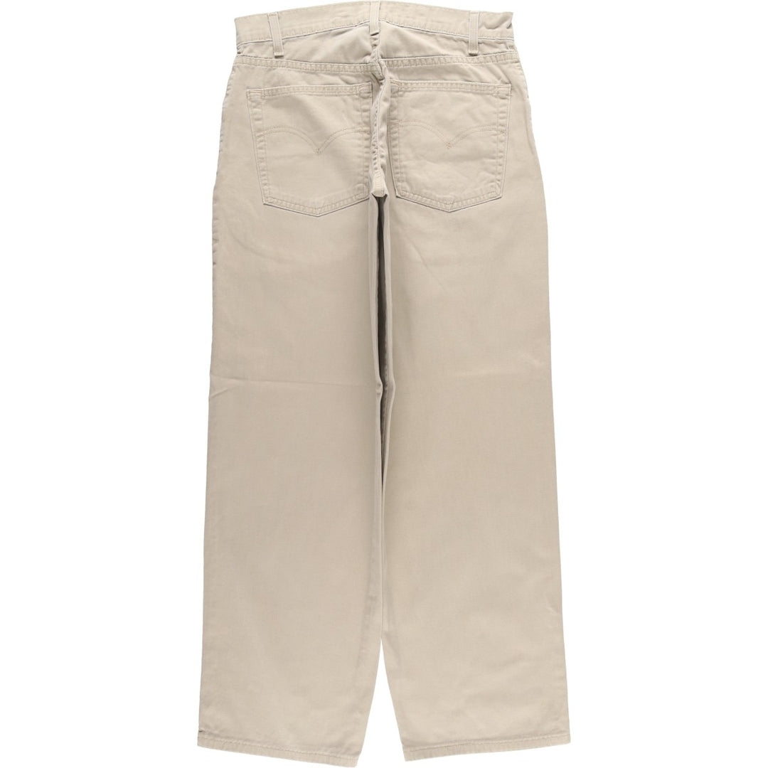 90'S Levi's Silver Tab Baggy Chino Pants, Men's Size W30 (approx.), Vintage unclear Khaki type sage green Vintage Second Hand