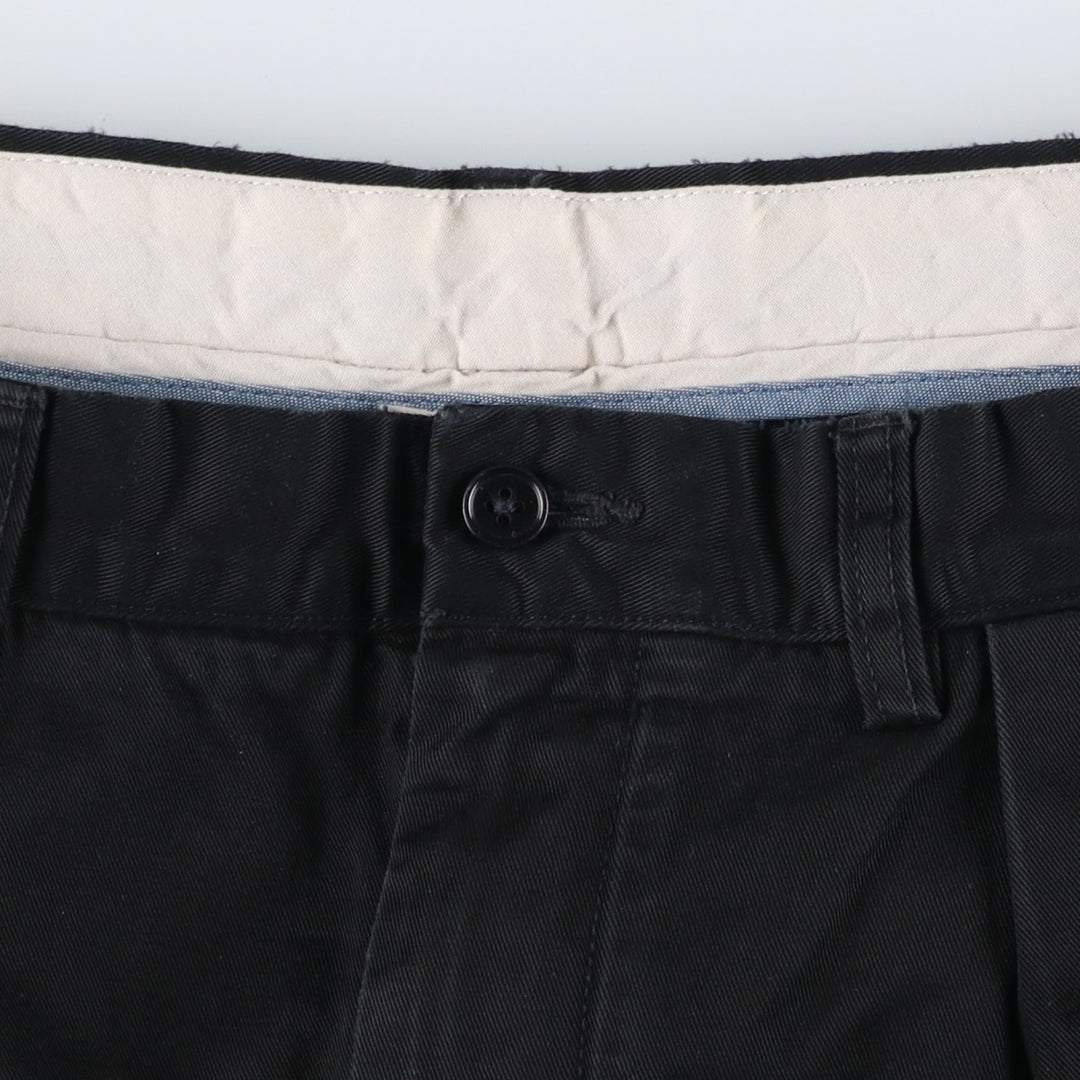 Ralph Lauren POLO by Ralph Lauren CLASSIC FIT Two-Pleat Chino Pants, Men's Size W35 (approx.) cotton navy blue type Vintage Second Hand