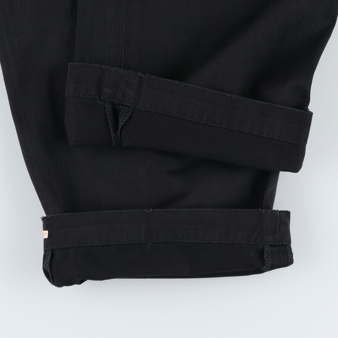 Ralph Lauren POLO by Ralph Lauren CLASSIC FIT Two-Pleat Chino Pants, Men's Size W35 (approx.) cotton navy blue type Vintage Second Hand