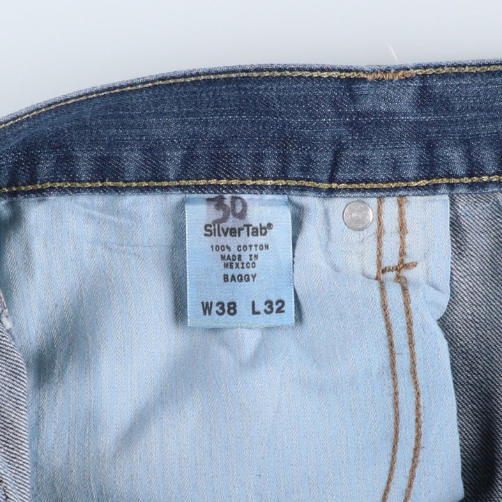2000'S Levi's SILVER TAB BAGGY Tapered Denim Pants, Men's W38 (approx.) cotton blue type Vintage Second Hand