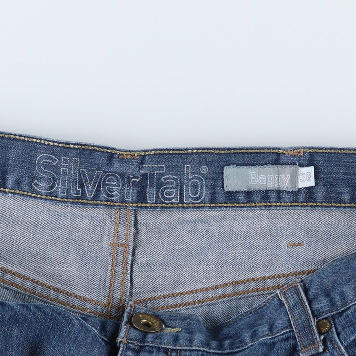2000'S Levi's SILVER TAB BAGGY Tapered Denim Pants, Men's W38 (approx.) cotton blue type Vintage Second Hand