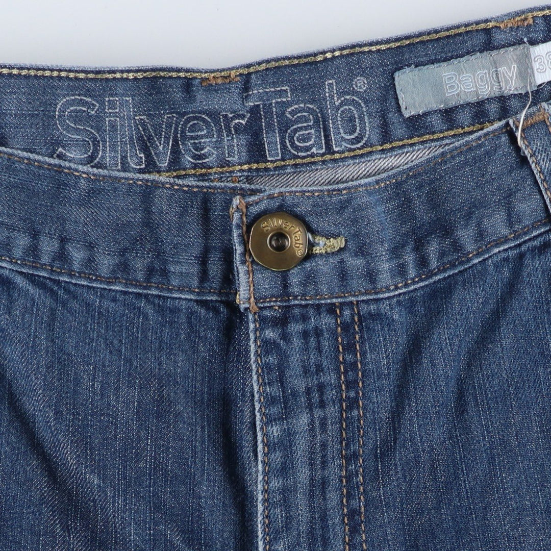 2000'S Levi's SILVER TAB BAGGY Tapered Denim Pants, Men's W38 (approx.) cotton blue type Vintage Second Hand