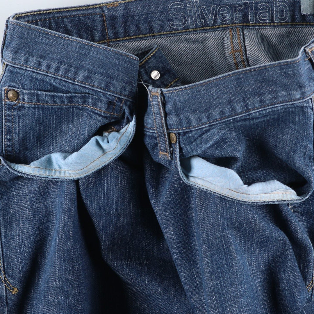 2000'S Levi's SILVER TAB BAGGY Tapered Denim Pants, Men's W38 (approx.) cotton blue type Vintage Second Hand