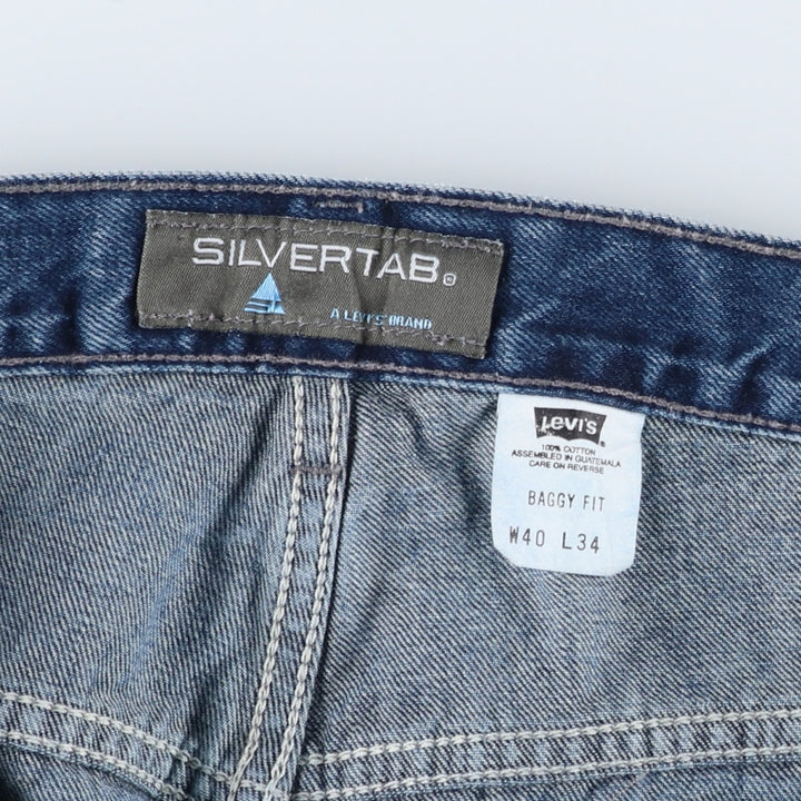 Big Size 2000'S Levi's Silver Tab Baggy Fit Tapered Denim Pants (Men's W40 equivalent) cotton blue type Vintage Second Hand