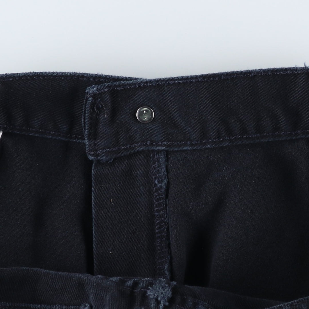 2000'S Levi's SILVER TAB Baggy Fit Black Denim Straight Leg Jeans, Men's W36 (approx.) cotton black type Vintage Second Hand