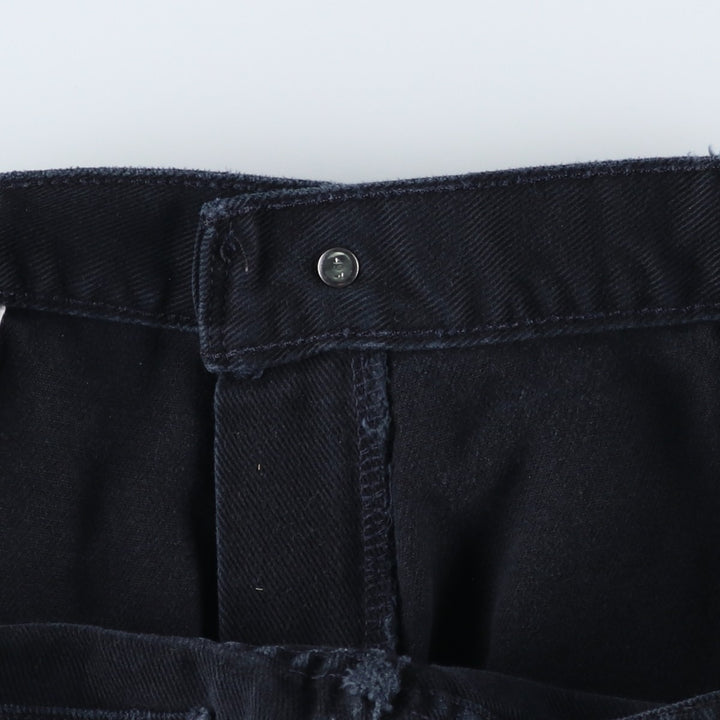 2000'S Levi's SILVER TAB Baggy Fit Black Denim Straight Leg Jeans, Men's W36 (approx.) cotton black type Vintage Second Hand