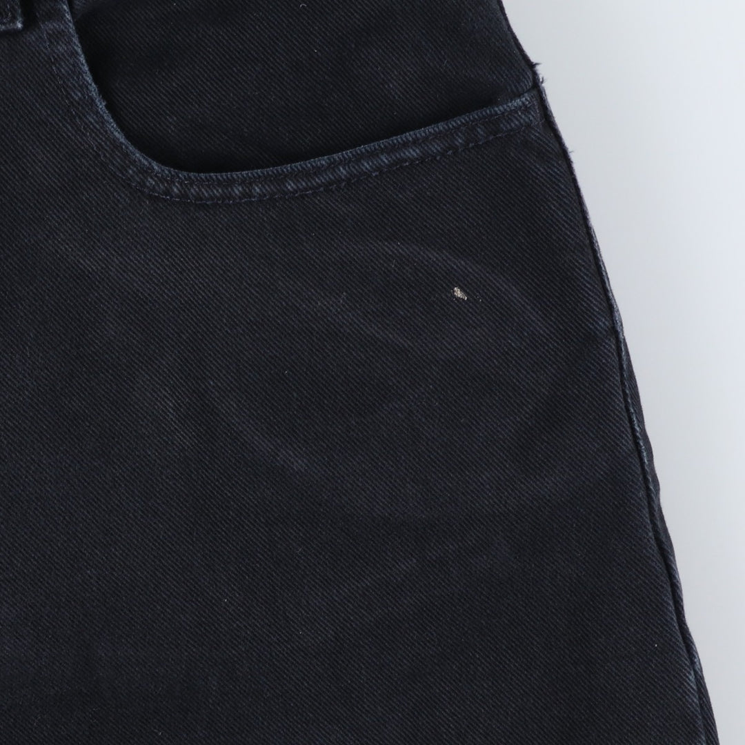2000'S Levi's SILVER TAB Baggy Fit Black Denim Straight Leg Jeans, Men's W36 (approx.) cotton black type Vintage Second Hand