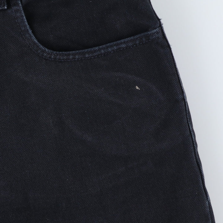 2000'S Levi's SILVER TAB Baggy Fit Black Denim Straight Leg Jeans, Men's W36 (approx.) cotton black type Vintage Second Hand