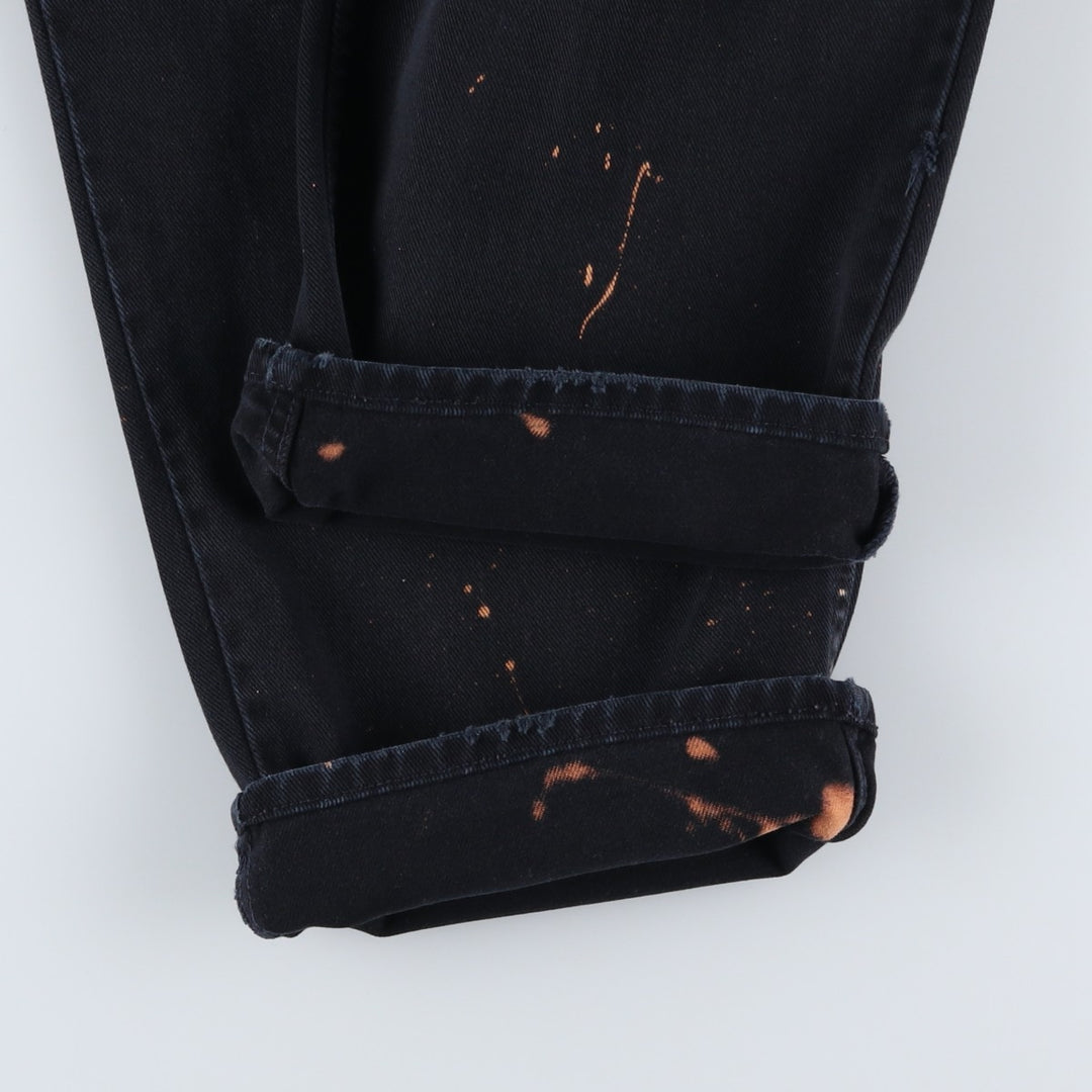 2000'S Levi's SILVER TAB Baggy Fit Black Denim Straight Leg Jeans, Men's W36 (approx.) cotton black type Vintage Second Hand