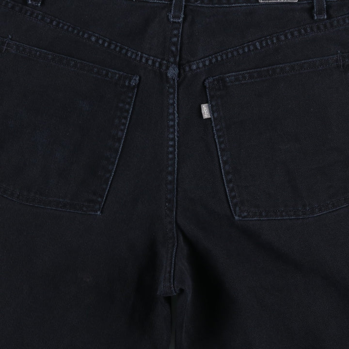 2000'S Levi's SILVER TAB Baggy Fit Black Denim Straight Leg Jeans, Men's W36 (approx.) cotton black type Vintage Second Hand
