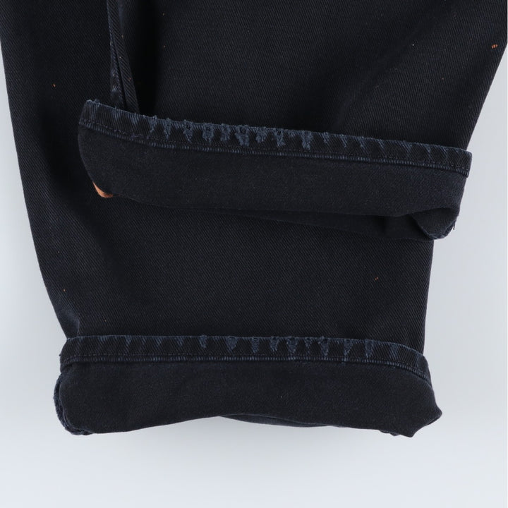 2000'S Levi's SILVER TAB Baggy Fit Black Denim Straight Leg Jeans, Men's W36 (approx.) cotton black type Vintage Second Hand