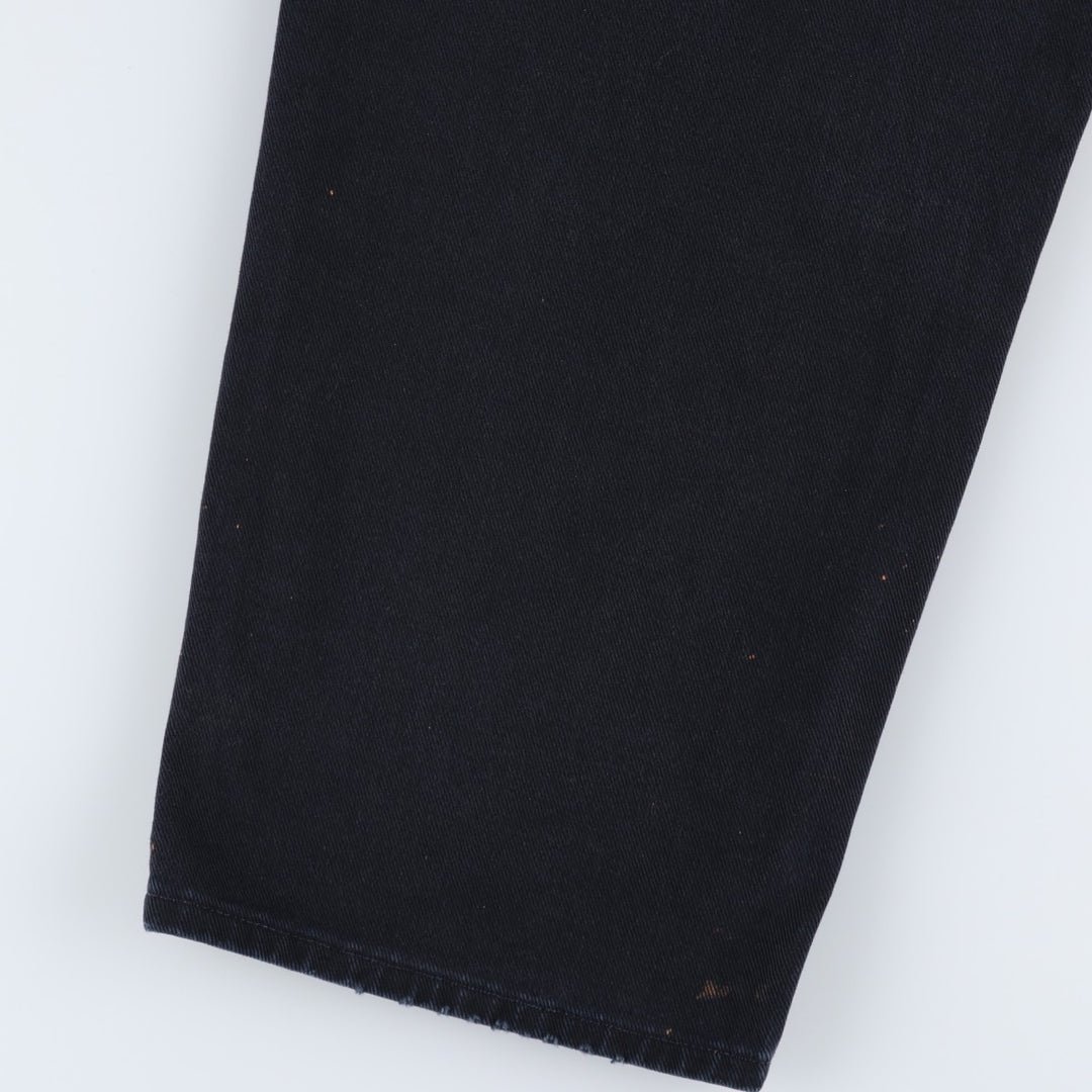 2000'S Levi's SILVER TAB Baggy Fit Black Denim Straight Leg Jeans, Men's W36 (approx.) cotton black type Vintage Second Hand
