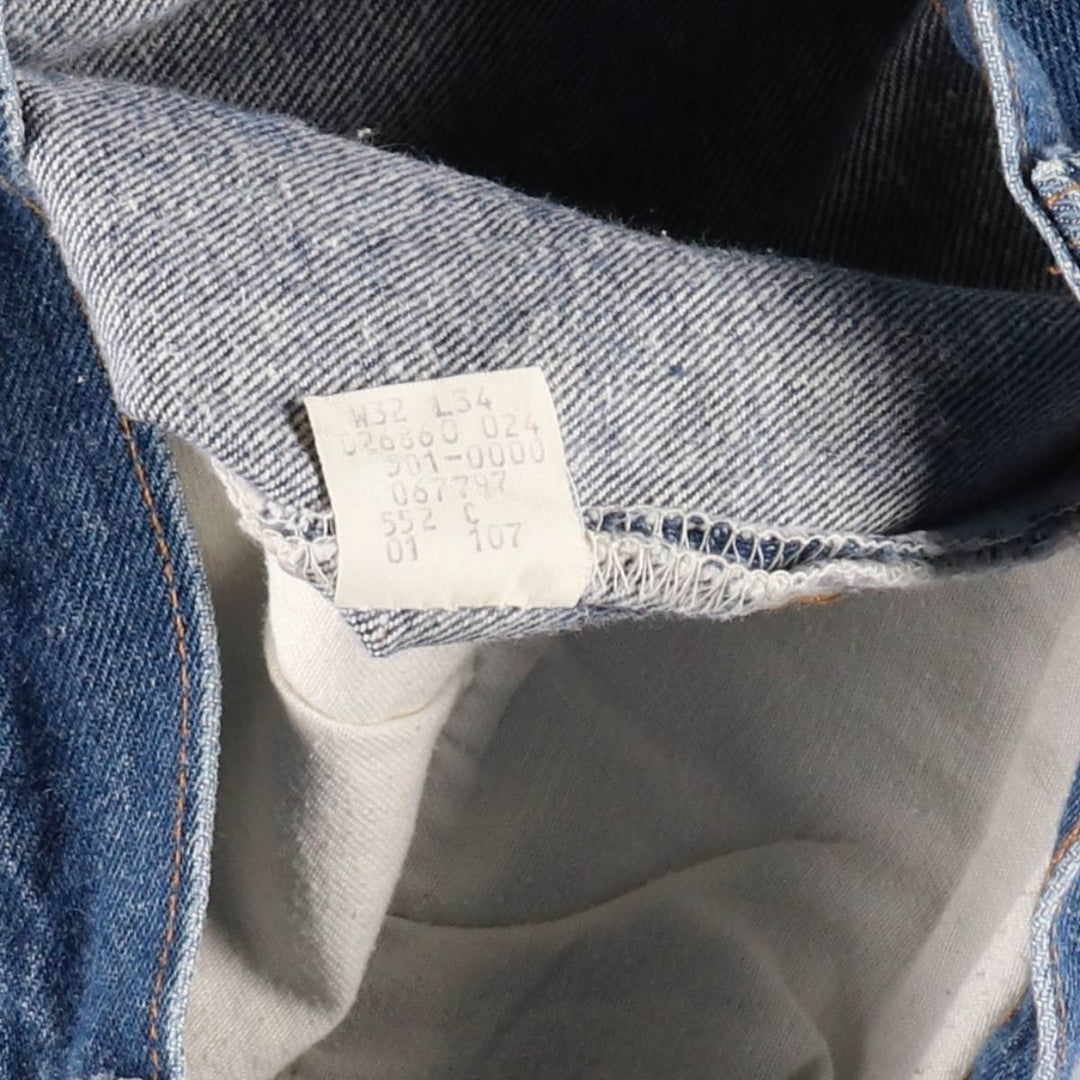 80'S Levi's 501-0000 Straight Denim Pants Made in USA Men's W30 Vintage cotton blue type Vintage Second Hand
