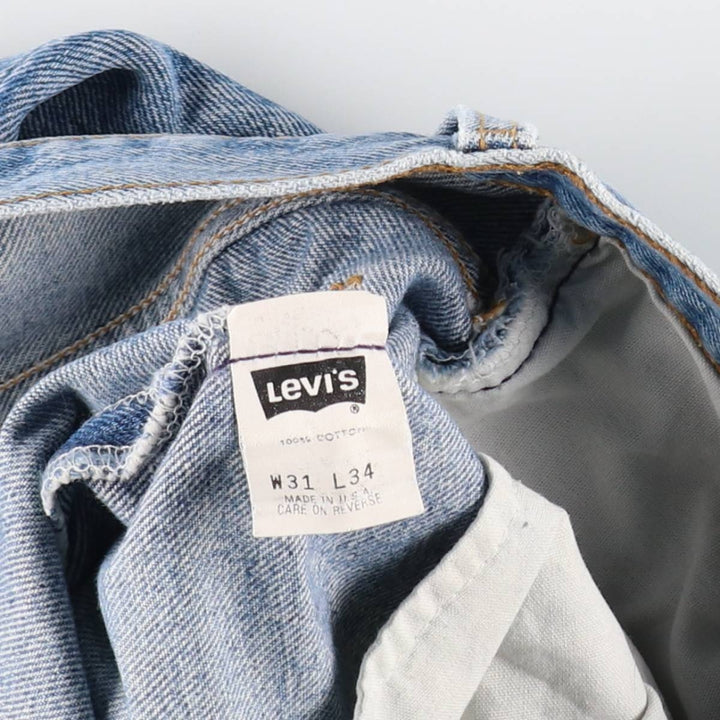 90'S Levi's 501-0191 Straight Denim Pants Made in USA Men's W30 Vintage cotton blue type Vintage Second Hand