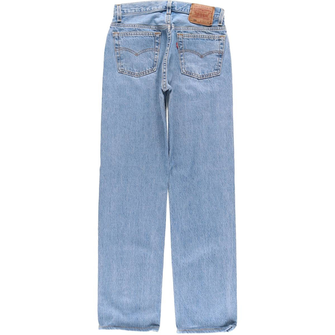 90'S Levi's 501-0193 Straight Denim Pants, Made in USA, Women's Size L (W28), Vintage cotton Indigo Vintage Second Hand
