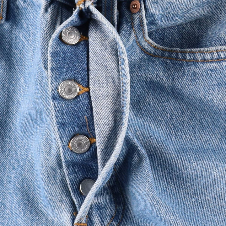 90'S Levi's 501-0193 Straight Denim Pants, Made in USA, Women's Size L (W28), Vintage cotton Indigo Vintage Second Hand