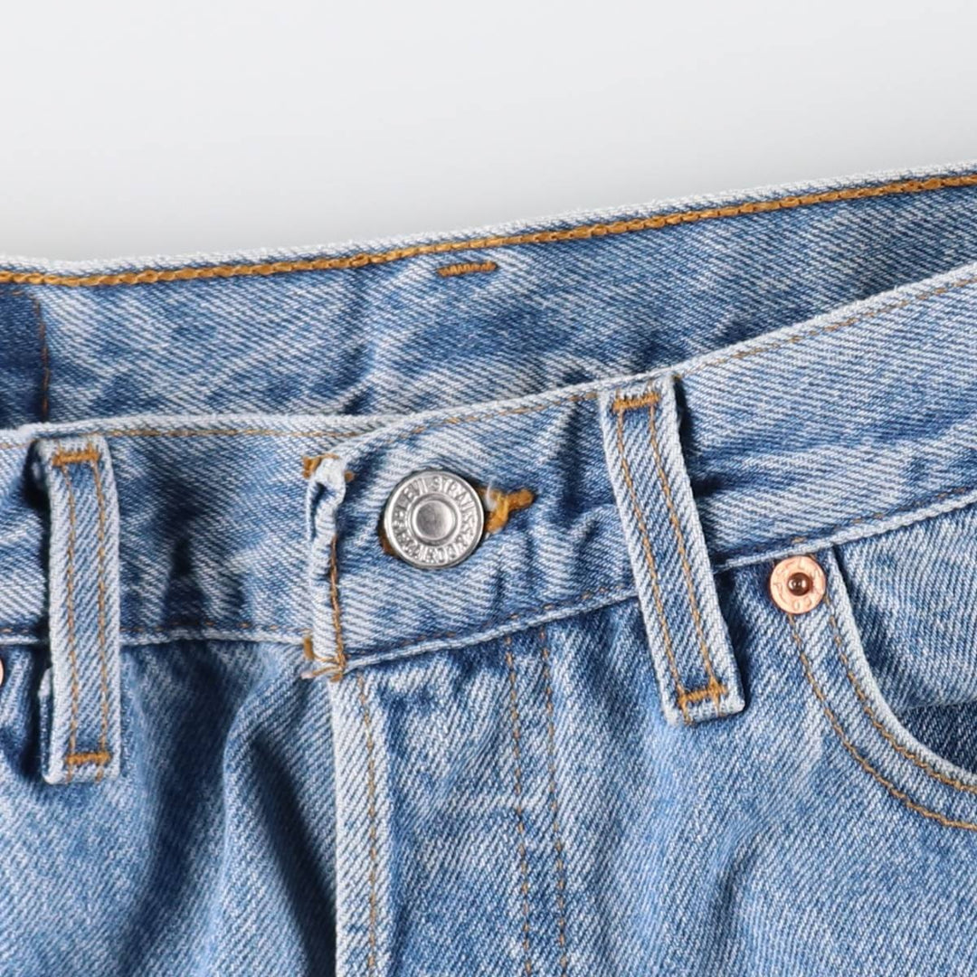 90'S Levi's 501-0193 Straight Denim Pants, Made in USA, Women's Size L (W28), Vintage cotton Indigo Vintage Second Hand