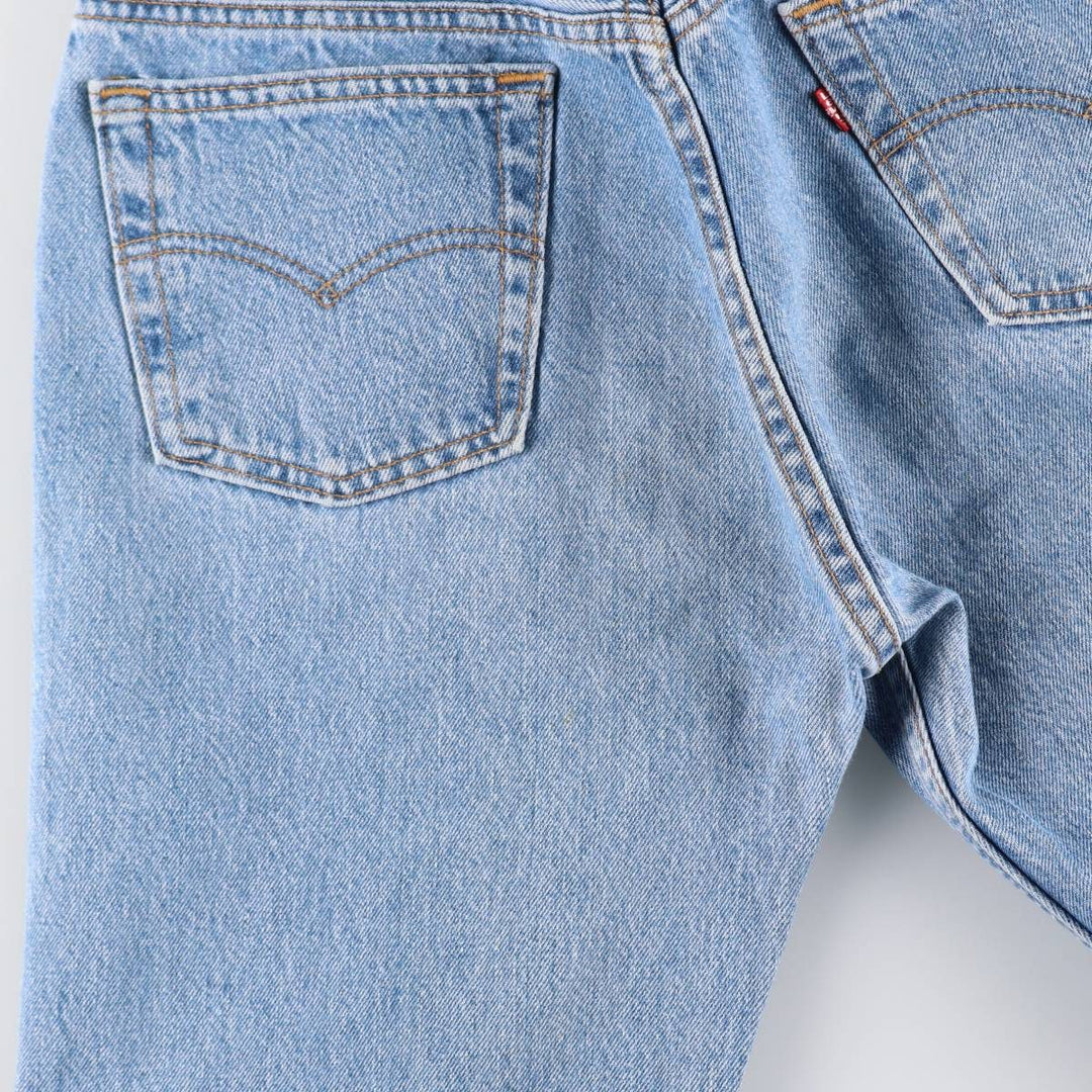 90'S Levi's 501-0193 Straight Denim Pants, Made in USA, Women's Size L (W28), Vintage cotton Indigo Vintage Second Hand