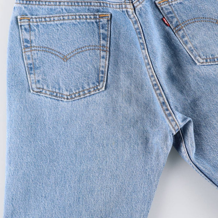 90'S Levi's 501-0193 Straight Denim Pants, Made in USA, Women's Size L (W28), Vintage cotton Indigo Vintage Second Hand