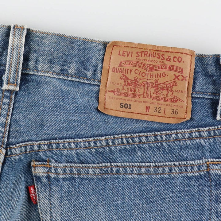 1990'S Levi's 501-5900 Straight Denim Pants, Made in USA, Men's Size W30 (approx.), Vintage cotton blue type Vintage Second Hand