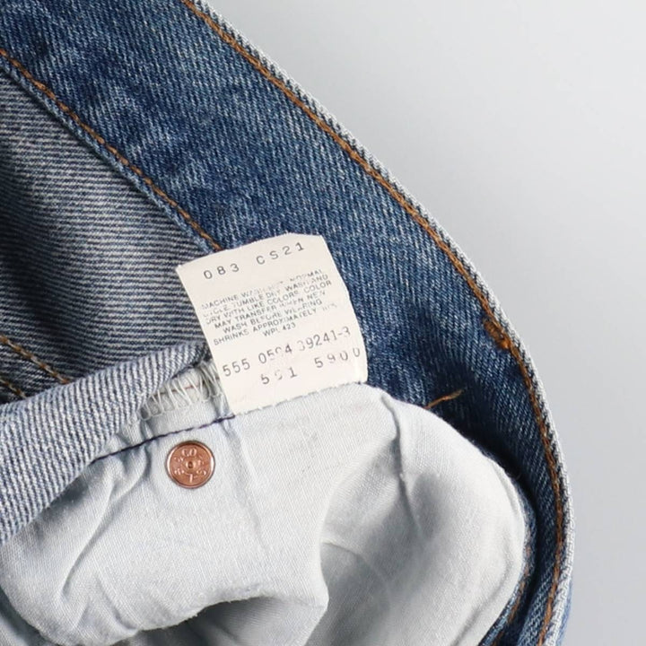 1990'S Levi's 501-5900 Straight Denim Pants, Made in USA, Men's Size W30 (approx.), Vintage cotton blue type Vintage Second Hand