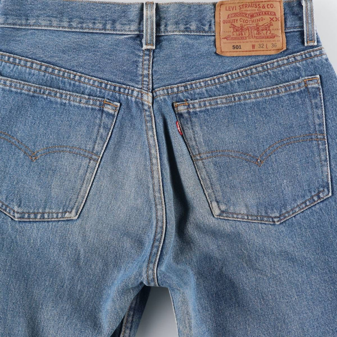 1990'S Levi's 501-5900 Straight Denim Pants, Made in USA, Men's Size W30 (approx.), Vintage cotton blue type Vintage Second Hand