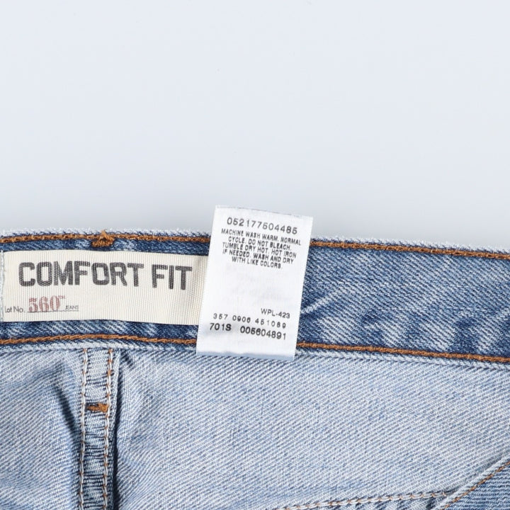 Levi's 560 Comfort Fit Tapered Denim Pants, Men's, Size W31 cotton blue type Vintage Second Hand